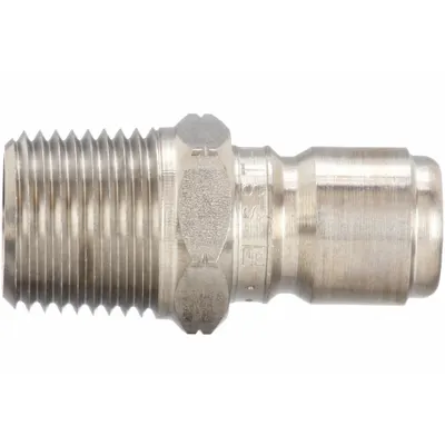 PARKER Hydraulic Quick Connect Hose Coupling: 1/4 in, 303 Stainless Steel - ST Series Hydraulic Quick-Connect Coupling Plugs