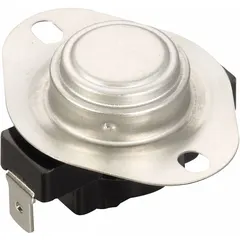 Surface mount SPST limit control with auto reset and 20°F differential. Opens on temperature rise at 170°F and closes at 150°F. Used in HVAC and refrigeration systems for over-temperature protection in ducts, plenums, or equipment enclosures.
