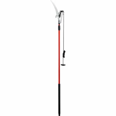 CORONA Tree Pruner: 13 in Blade Lg, Steel, Fiberglass, 1 1/4 in, 14 ft Overall Lg - Pole Saws