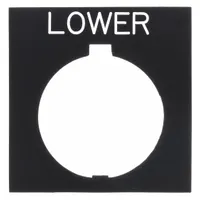 Legend Plate: 30 mm Panel Mounting Size, Rectangular, 1 in Overall Ht x 1 1/2 in Overall Wd (MPN HT8SP23)