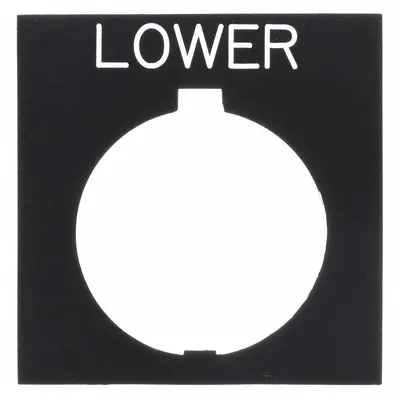 EATON Legend Plate: 30 mm Panel Mounting Size, Rectangular - Push-Button Rings & Plates