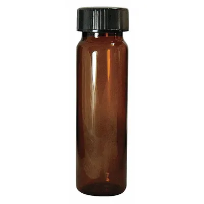 QORPAK Sample Vial: 40 mL, Includes Closure, Polypropylene, 27.5 mm Body Dia, Square - Glass Sample Vials