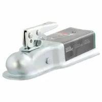 CURT Towing Coupler: Straight-Tongue Coupler, II, 3,500 lb Gross Towing Wt Capacity, Steel, 4 lb Wt (MPN 25138)