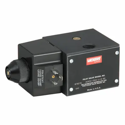 VICKERS Hydraulic Directional Valve: 20 gpm Max Flow Rate, D05 NFPA Size, Two Positions - Solenoid-Operated Directional Control Valves
