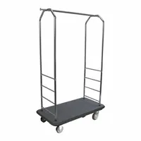 CSL Bellman Cart: 1 in Frame Dia, 43 in Overall Lg, 23 in Overall Dp, 72 1/2 in Overall Ht, Black (MPN 2000BK-040-BLK)