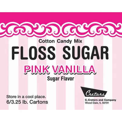 CRETORS Cotton Candy Mix: Vanilla, Floss Sugar, 7409 - Cotton Candy Floss Sugar