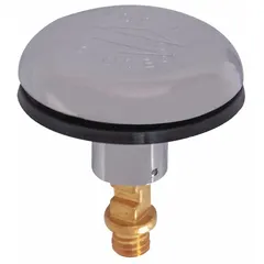 APPROVED VENDOR Drain Stopper, Plastic, Black, Pop-Up for Tub