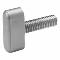 Stainless steel wing knob with threaded stud, 36 mm diameter, M10 thread, 20 mm thread length. Designed for manual tightening and adjustment in industrial applications requiring corrosion resistance