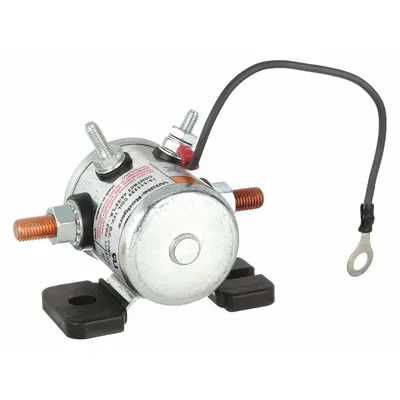 WHITE-RODGERS Power Solenoid: 80 A Current Rating, 12 V DC Coil Volt, SPST-NO, 4 Terminals - DC Power Solenoids