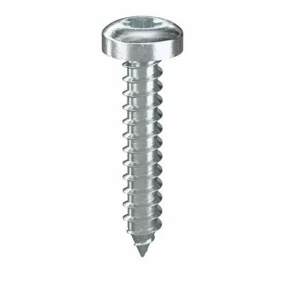 TAMPER-PRUF SCREW Sheet Metal Screw: #6 Size, 3/4 in Lg, Steel, Zinc-Plated, Torx/Star, Pan - Pan Head Sheet Metal Screws