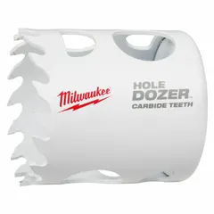 Carbide tipped hole saw for multi-material cutting. Features 4 teeth per inch and a maximum cutting depth of 1-5/8 in. Designed for use with a separate arbor (5/8-18 thread). Suitable for cutting wood, metal, and plastic in general construction and installation work.
