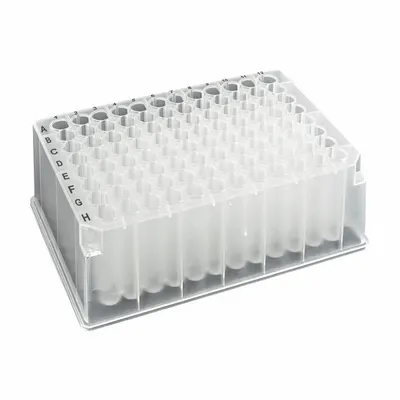 MTC BIO Deep-Well Well Plate: Non-Sterile, 96 Wells, 2 mL, 8.5 mm Dia, RNase/DNase Free - Deep Well Plates