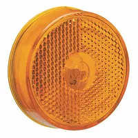 GROTE Clearance Marker Lamp: Clearance Light, Incandescent, Round, Amber, Bracket/Grommet (MPN 45833)