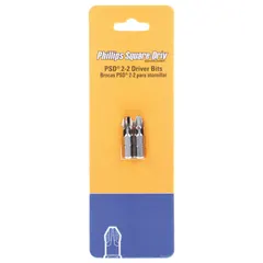 Double-Ended Driver Bit, 1/4 in Hex Shank, S2 Steel, 2-Pack