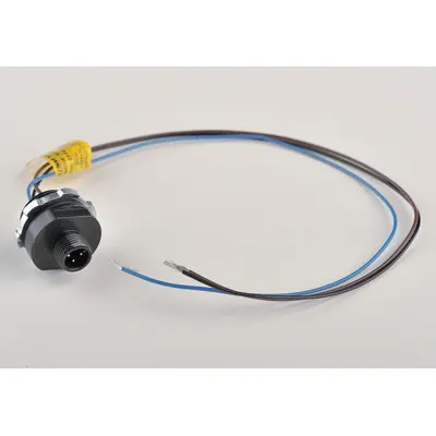 BRAD HARRISON External Thread Receptacle: 120070, 1/2"-14 Mounting Thread Size, 1 ft Wire Lg - Actuator & Sensor Receptacles