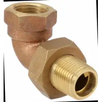 APPROVED VENDOR Elbow and Tailpiece: 109-383, Circulated Hot Water Systems, 1/2 in, NPT, Brass