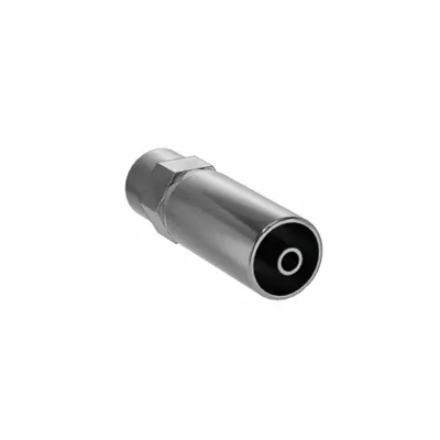 KURT Hydraulic Crimp Fitting: Carbon Steel, Straight, -4 For Hose Dash Size - Kurt Crimp Hydraulic Hose Fittings with NPT Connection