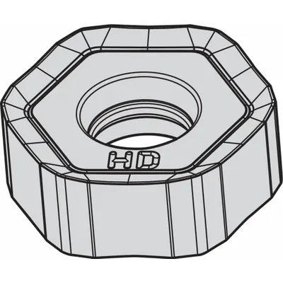 WIDIA Hexagon Milling Insert: HNPJ0704ANSNHD (MPN 5895295) - Machining
