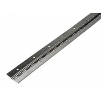 MONROE PMP Piano Hinge: Steel, 72 in Leaf Ht, 2 in Leaf Wd, Through Hole (MPN CB26020072GA)