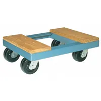 HAMILTON General Purpose Dolly: 3,000 lb, Silver, 24 in L x 18 in W x 8 in H Deck, (4) Swivel (MPN DB273)