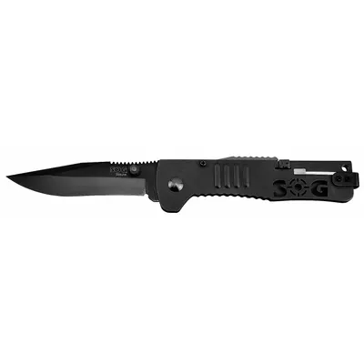 SOG Folding Knife: 3 1/4 in Blade Lg, 4 1/4 in Closed Lg, 7 1/2 in Overall Lg - Assisted-Opening Folding Knives