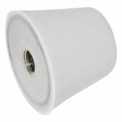 JW WINCO Vibration-Isolating Mount: Flat Conical, Silicone, Male x Non-Threaded Style - Female x Non-Threaded Vibration-Isolating Mounts
