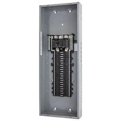 SQUARE D Load Center: 200 A Amps, 120/240V AC, 40 Spaces, 22 kA, 20 Max. No. of Tandem Breakers - Square D QO - Main Breaker, Convertible, Plug-On Neutral Load Centers