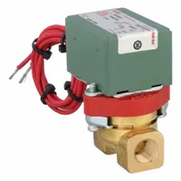 REDHAT Solenoid Valve: 2-Way, Normally Closed, 1/4 in Pipe Size, 110V AC/120V AC, Watertight (MPN 8210B020)