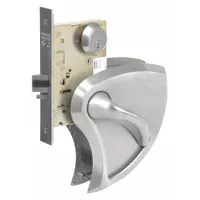SARGENT Door Lockset: Storeroom Lever Locksets, Stainless Steel, ADA Compliant, Ligature-Resistant (MPN SG-8204BHW-32D RHR)