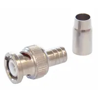 DOLPHIN COMPONENTS CORP Coaxial Connector: Male, Connector, Silver, Crimp-On (2 Piece), RG-6, 10 PK (MPN DC-78-30)