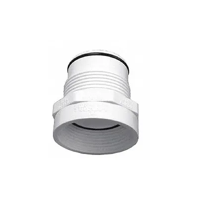 LASCO Pipe Adapter: Schedule 40, PVC, 1 in x 1 in Size, Threaded x Threaded, Female NPT x Male - Schedule 40 Pipe Fittings