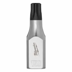 This MILWAUKEE Security Torx Bit Socket features a T50 tip size and a fixed insert design for secure engagement with security Torx fasteners. With a 1-31/32 in overall length, it is suited for driving or removing Torx screws in industrial assembly, maintenance, and repair tasks.