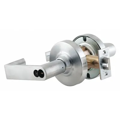 SCHLAGE Door Lockset: Storeroom Lever Locksets, Chrome, ADA Compliant - Electric Lever Locksets