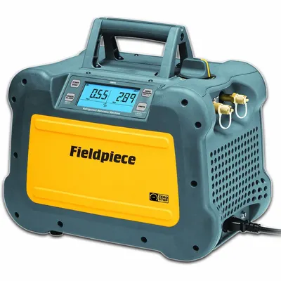 FIELDPIECE Refrigerant Recovery Machine: Handle, 0.6 lb/min Vapor, 6.5 lb/min Liquid - A2L Compatible Refrigerant Recovery Machines