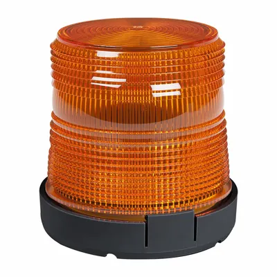 GROTE Flashing Beacon: Flashing Beacon, Amber, 4 1/4 in Overall Wd, 4 3/16 in Overall Ht - Vehicle Flashing Beacons
