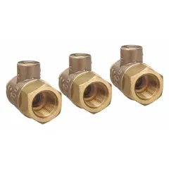 This repair kit includes four 1/8-inch test cocks for servicing WILKINS 860XL valves. It is used in water systems for maintenance of pressure-reducing or backflow-prevention equipment.