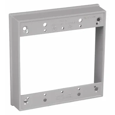 BELL Extension Box: Extension Ring, Aluminum, Gray - Accessories for Weatherproof Box Covers