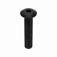 Socket Head Cap Screw: #10-32 Thread Size, 7/8 in Lg, Button, Black Oxide, Alloy Steel, 100 PK (MPN 10F87KBC)