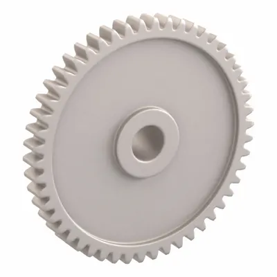 KHK GEARS Spur Gear: Module m 0.8, 50 Teeth, 6 mm Bore Dia, Duracon, 20° Pressure Angle - Metric Spur Gears with Standard Hub