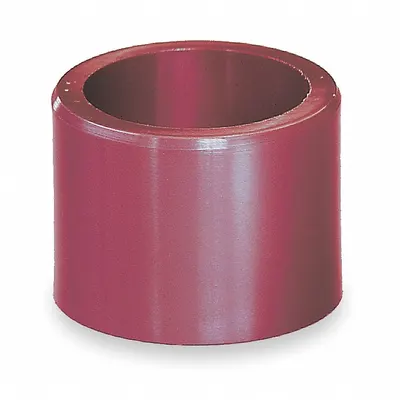 IGUS Sleeve Bearing: Polymer, 1/2 in Bore, 5/8 in OD, 3/8 in Overall Lg, Dark Red - Low-Friction Plastic Sleeve Bearings