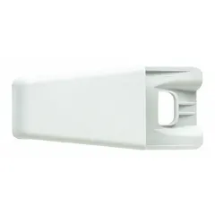 Genuine OEM replacement end cap for Whirlpool refrigerators and freezers. Used to cap off door or cabinet assembly sections, ensuring proper fit and finish during repair or maintenance.