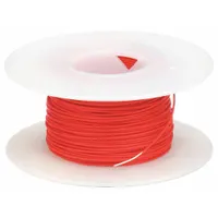 OK INDUSTRIES Spooled Wrapping Wire: 100 ft Overall Lg, 24 AWG Conductor Size, Red (MPN KSW24R-0100)