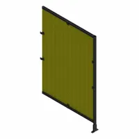 T-Slot Framing System Panel: Add-On, Black, 72 in H x 48 in W x 5 1/2 in D, Mesh (MPN 48241)