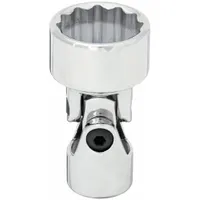 WESTWARD Socket: Metric, 3/8 in Drive Size, 22 mm Socket Size, 12-Point, Std, Chrome, Socket (MPN 1EZY4)