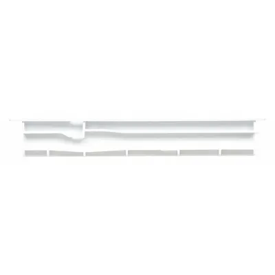 WHIRLPOOL Refrigerator Center Crisper Rail: Mfr Part # WPW10671238 - Whirlpool Parts for Refrigerators & Freezers