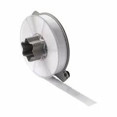 Polyester, black-on-white precut label roll for wire diameters 0.06 in to 0.19 in. Compatible with A5500 printer series; requires SSR6006 ribbon. Used for industrial wire and cable identification.