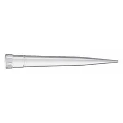 Sterile pipette tips made from biomedical grade plastic, with a 200 µL capacity. Each tip includes a filter to prevent aerosol contamination. Supplied in a preconfigured rack for convenience, compatible with universal pipettes. Pack of 960 tips.