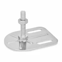 JW WINCO Male-End Leveling Mount: Swiveling Stud, 1/2"-13 Thread Size, 3 3/20 in, 4,496 lbf Capacity (MPN 43-80-1/2X13-100-G0-SK)