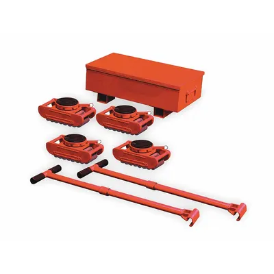Dayton Machine Roller Kit: 132,000 lb, 5 in Deck Ht, 5 3/4 in L x 5 3/4 in W, (15) Rollers - Machine Roller Kits