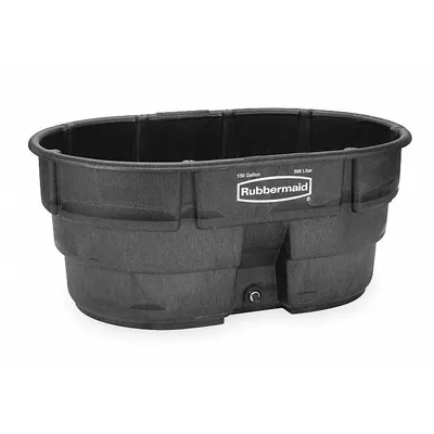 RUBBERMAID COMMERCIAL PRODUCTS Stock Tank: 150 gal, 58 in x 39 in x 25 in, 47 in x 29 in - Stock Tanks